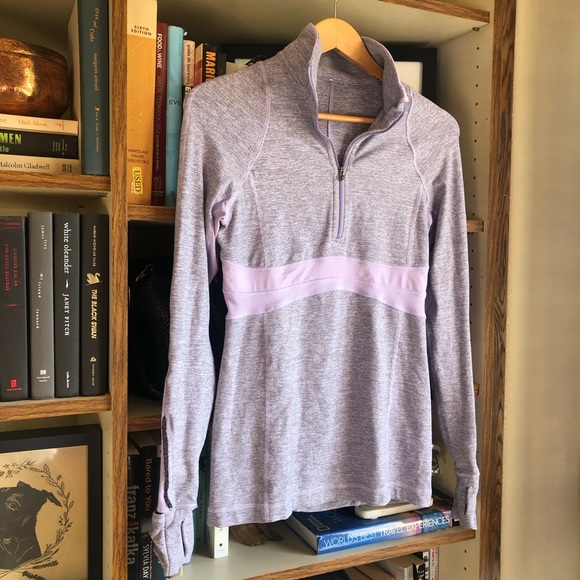 lululemon athletica Sweaters - Lululemon // Run Full Tilt Pullover In Lilac